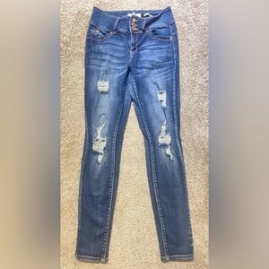 Distressed Blue Women's Jeans